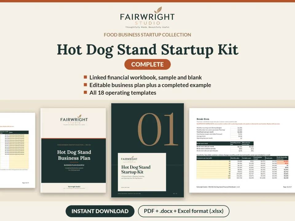 Hot Dog Stand Startup Kit, Complete: main product preview